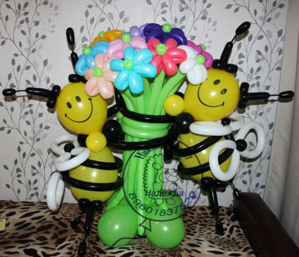 букет с пчёлами